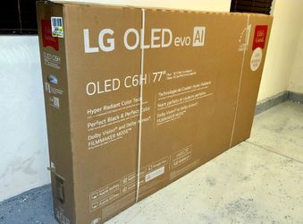 New 77 Inch LG Oled C6H Tandem Smart TV 4K UHD with 165 Hz refresh rate. Brand new in the box.