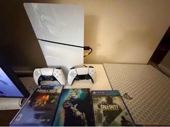 PlayStation 5 Disc 1TB Console Bundle + 2 Controllers & Games