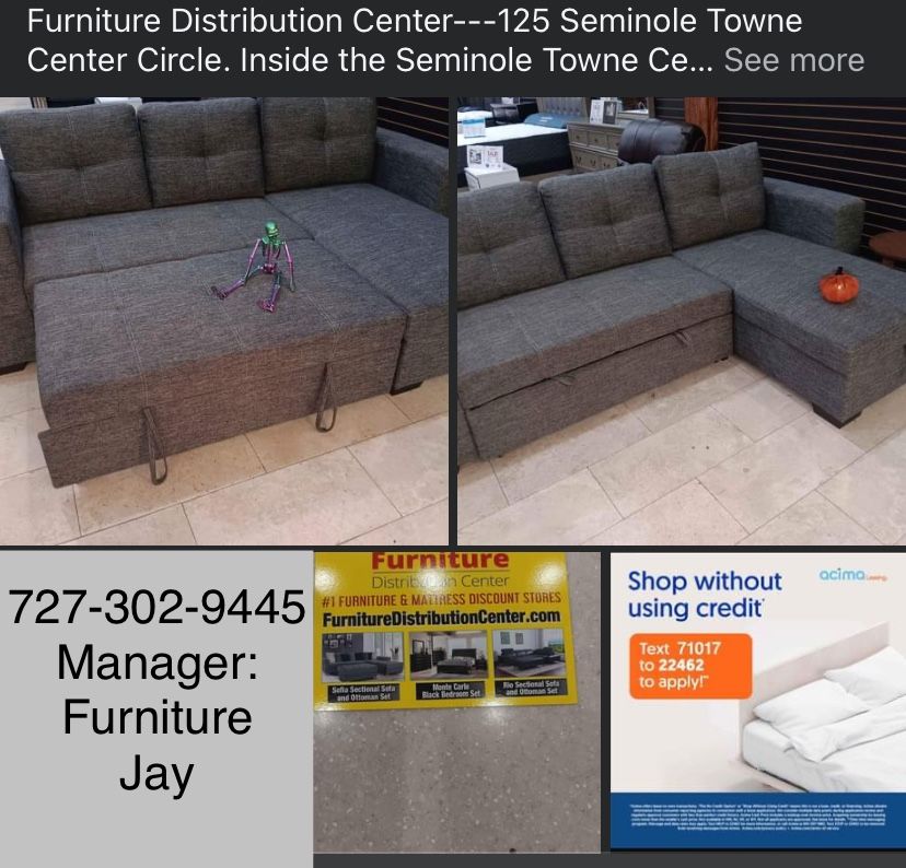 Sofa Sectional Pull Out Bed Storage Chaise