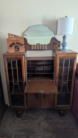 Double Sided Secretary Desk And Storage $120