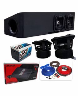 NEW POWERFUL KICKER SOLO X 10” INSTALLED CHEVY SILVERADO GMC SIERRA CREW CABS