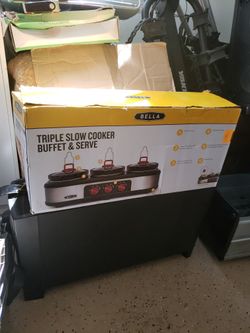 triple slow cooker buffet and serve