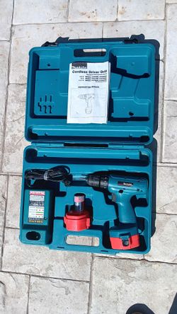 Makita Cordless Driver Drill,  14.4 Volt Drill (6228D) adjustable torque, and charger; both are good.