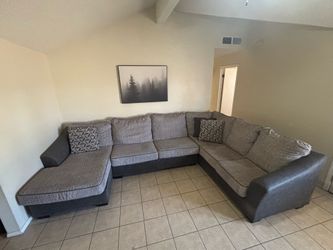 Modern Gray Sectional Couch