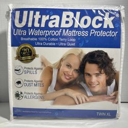 UltraBlock Ultra Waterproof Mattress Protector Size Twin XL
