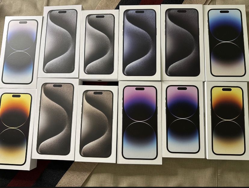 New Sealed Unlocked Apple iPhone 15 pro max $1300 or 15 Pro $1200 Or iPhone 14 pro max $1200 Or 14 Pro $1100 with apple receipt I can come to u