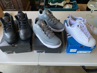 BUNDLE OF (3) PAIRS OF Jordan’s and Adidas
