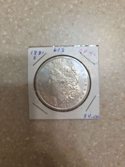 1881 s Morgan Silver Dollar.  Better grade