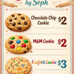 FRESH HOMEMADE COOKIES POP UP SHOP