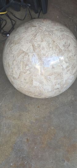 Vintage Tessellated Stone Decorative Sphere