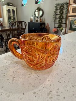 Marigold Carnival Glass Punch Cup