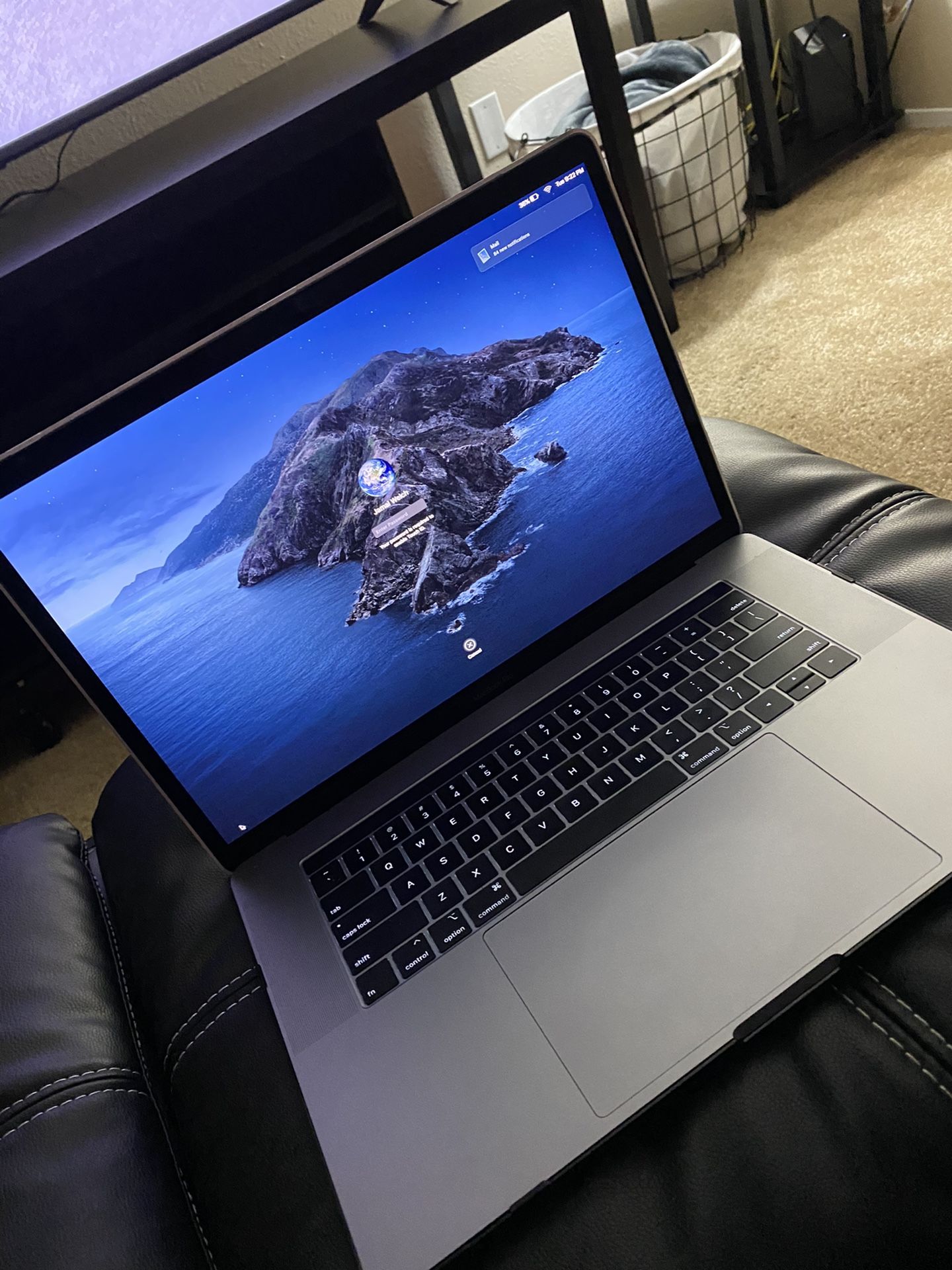 MacBook Pro 15 inch 2018 model with Touch Bar