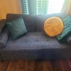 grey loveseat