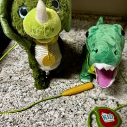 Electronic Dinosaur Toys with Leash $3/Each