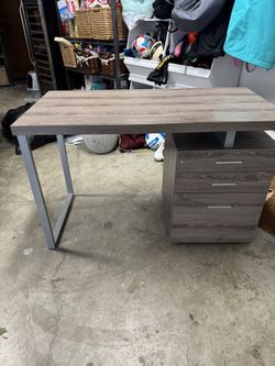 Beautiful Modern Gray Desk
