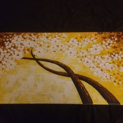 Cherry Blossom Stretched Canvas Oil Painting