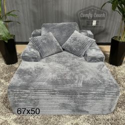 🛋️ Super Comfy Boneless Chaise Couch (Delivery Available!! )