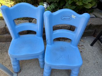 Little Tikes Blue Kids Chairs Set of 2