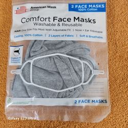 $2  NEW!   2PACK COMFORT FACE MASKS 