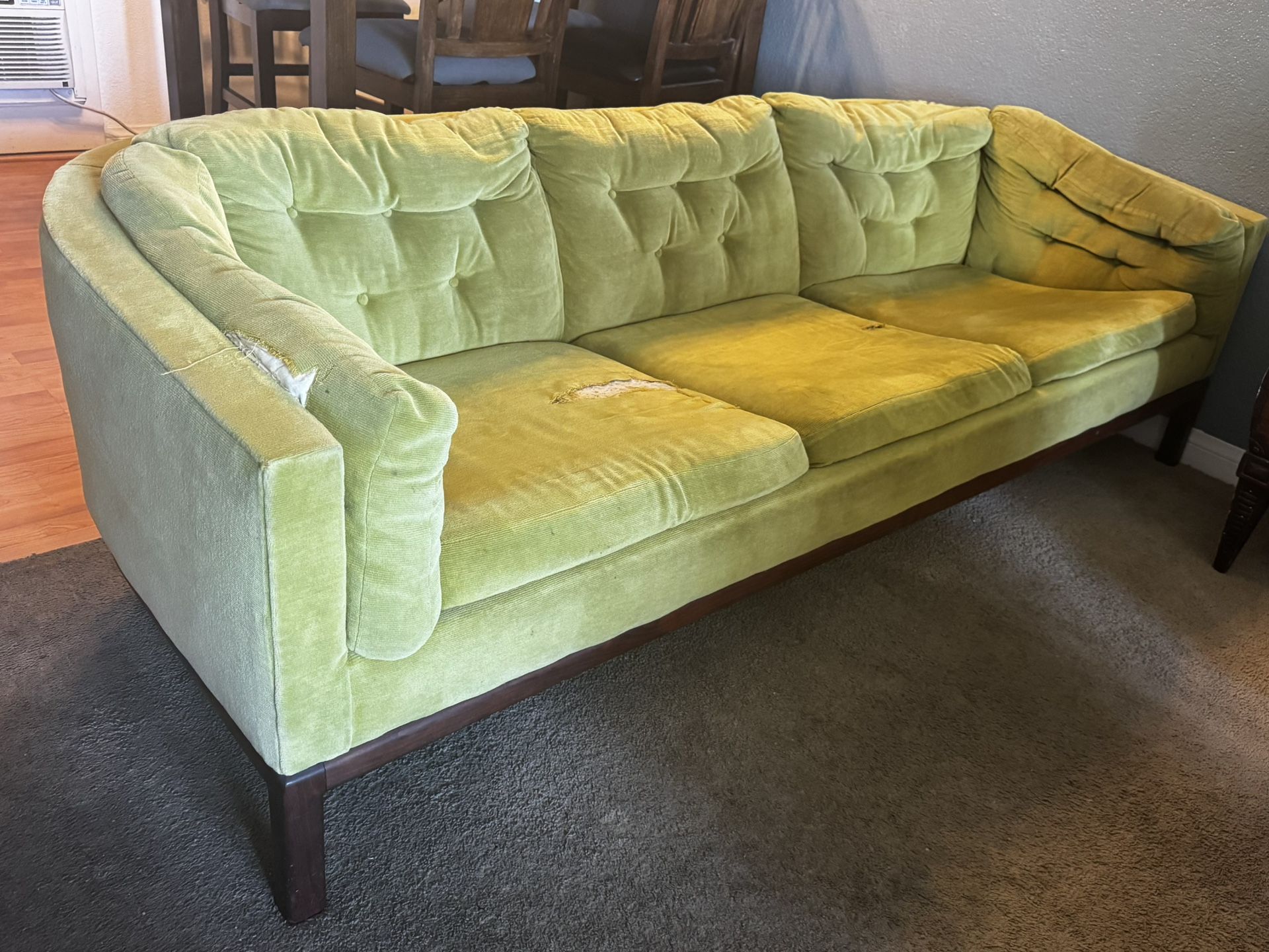 Mid Century Vintage Tufted Couch