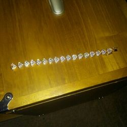 18 K Gold Over Sterling silver Bracelets. Real Stone.new Bracelets