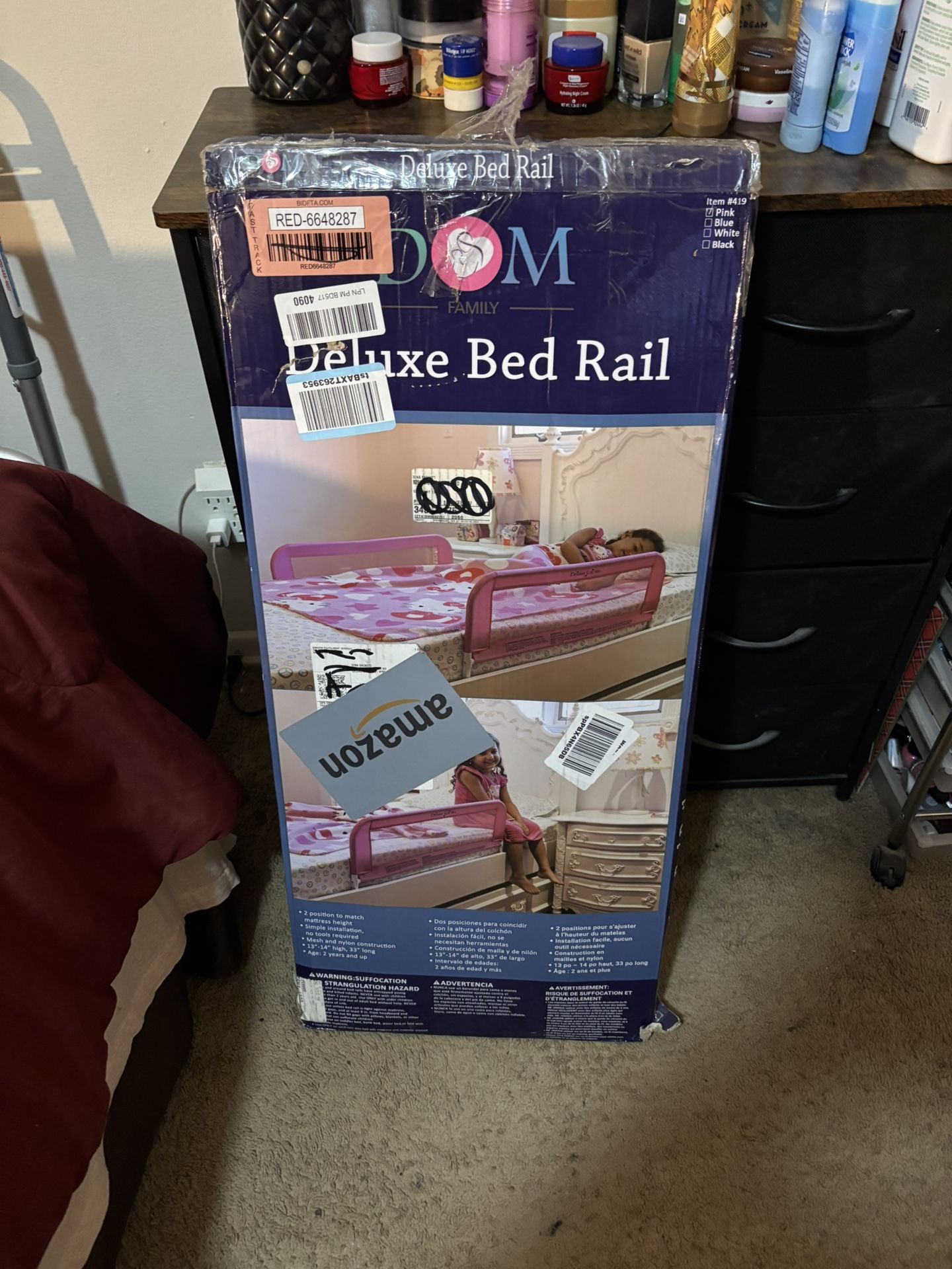 Toddler bed rail