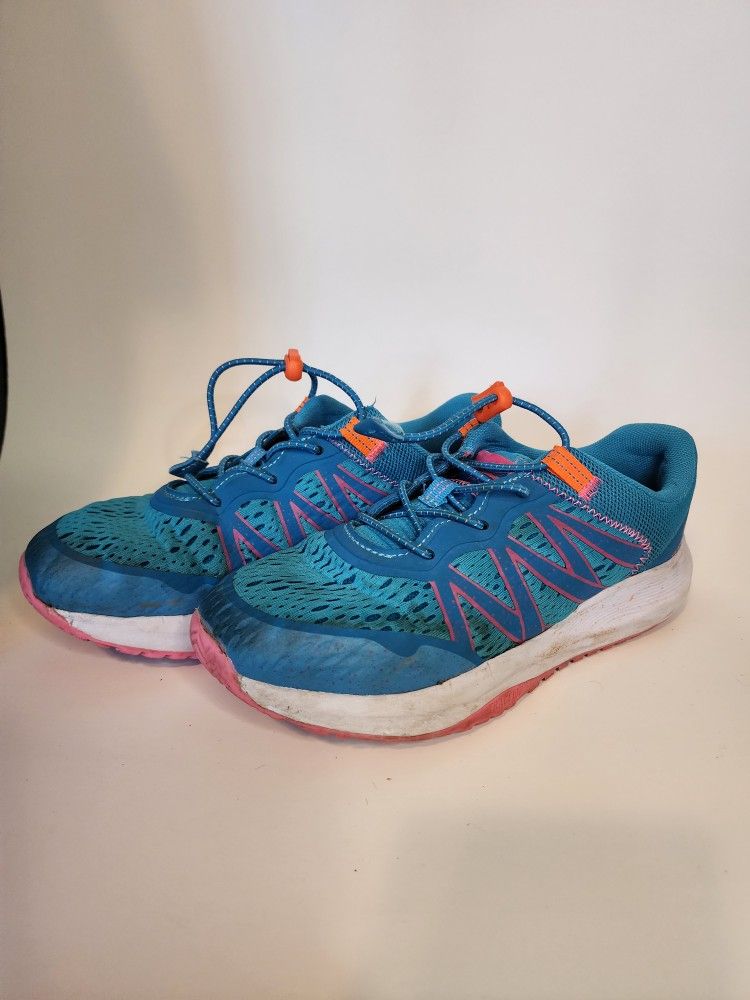 Kids Blue & Pink Athletic Shoes – Size 4