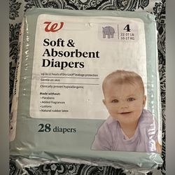 Size 3 Baby diapers and wipes