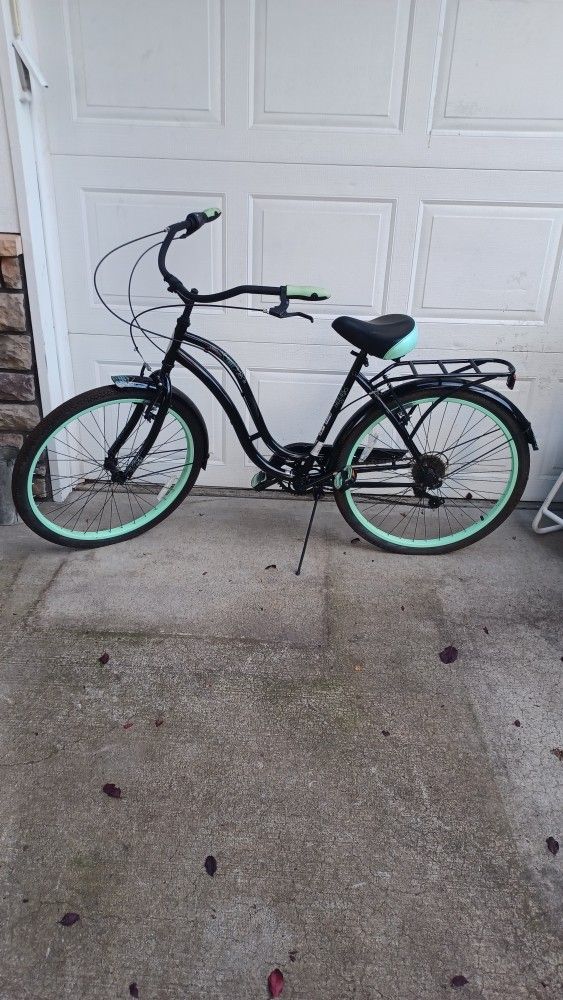 Black Green Schwinn Fairhaven Beach Cruiser 26” Schwinn Fairhaven