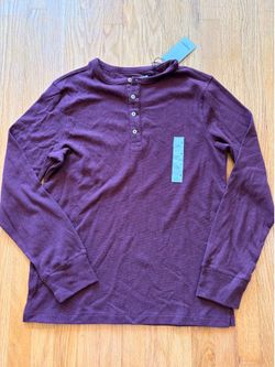 Goodfellow Maroon Long Sleeve Shirt