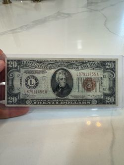 Two Hawaii notes $20 1934a  & $ 1 1935a