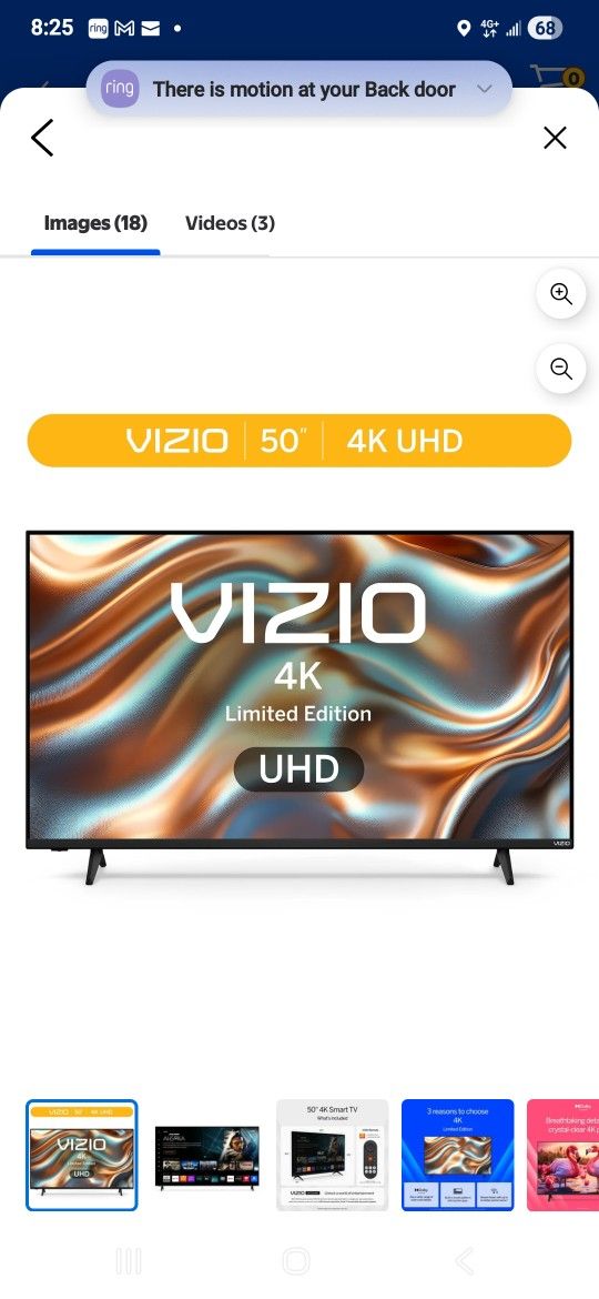 50' Vizio Smart TV