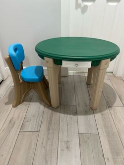toddlers table with one chair