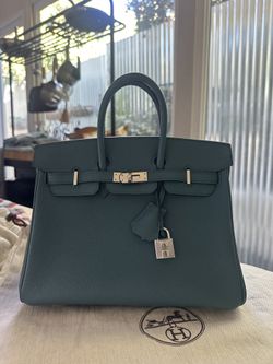 Birkin 25 in Bleu Jean 2023 PHW