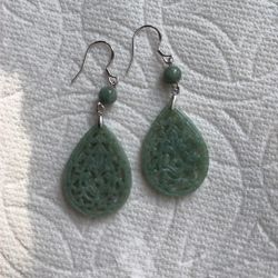 Jade Dangle Earrings 
