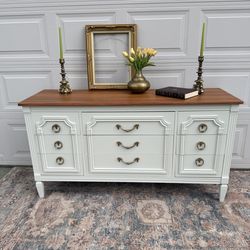 Freshly Refinished Modern  Cottage Lowboy Dresser