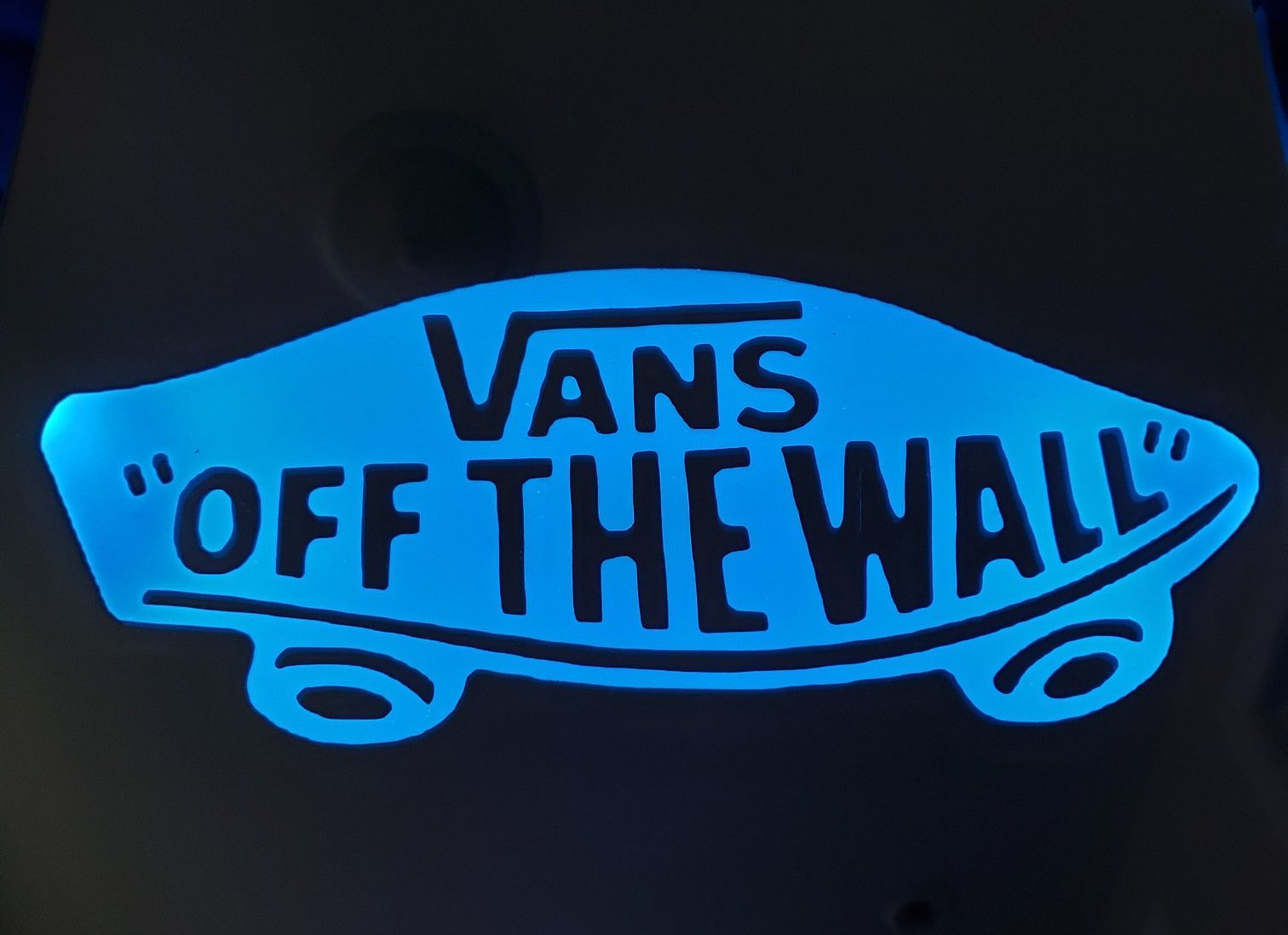 Van's etched lighted mirror