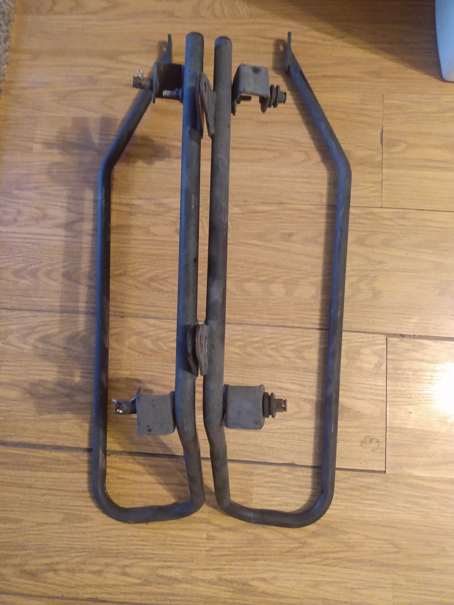 Harley davidson motorcycle sportster brackets for bike bags