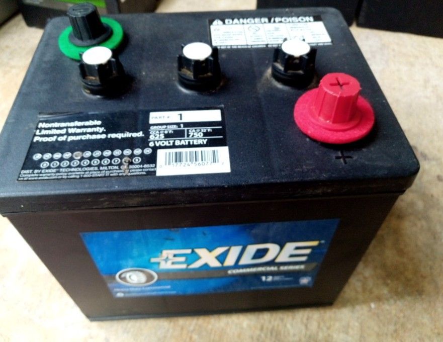 Exide Commercial 6v battery perfect condition