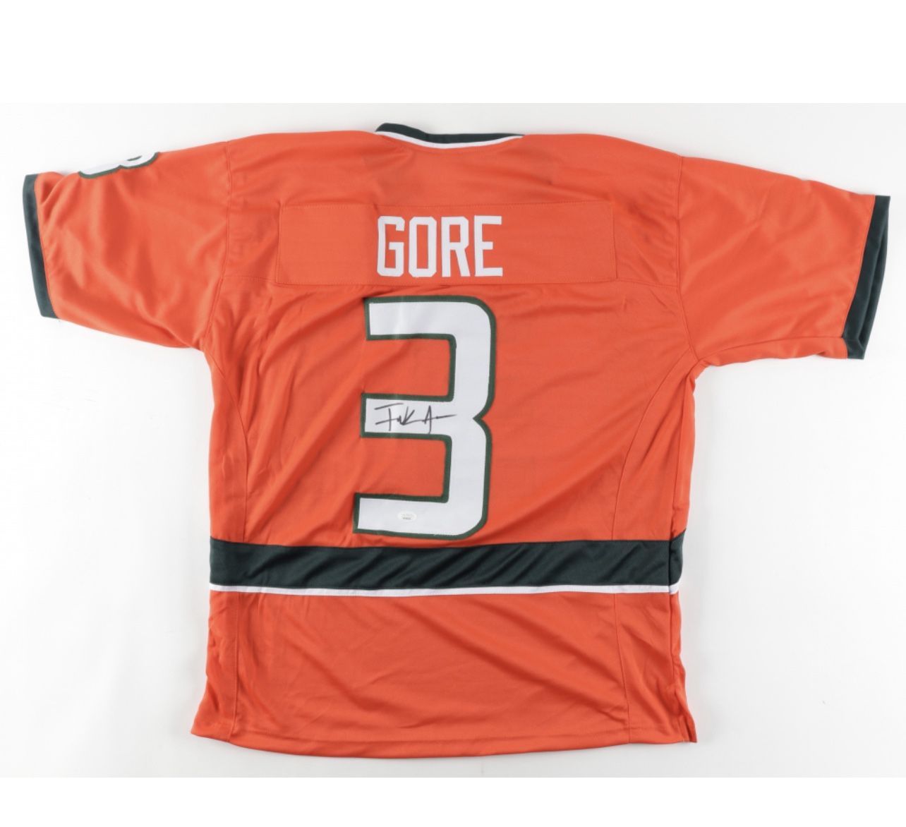 Authentication Frank Gore Signed Miami Hurricanes Jersey 