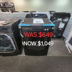 7.4 Cu. Ft. Smart Electric Dryer With Steam Sanitize In Brushed Black 