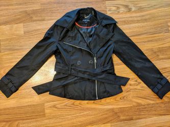 Women's Black Rivet Coat