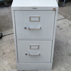 Used Bisley 2-Drawer Filing Cabinet - Gray