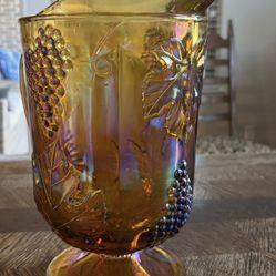 Antique Carnival Pitcher