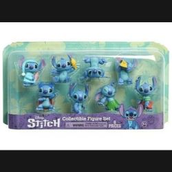 NEW 2021 Disney Stitch Collectible Figure Set 8 Pieces 