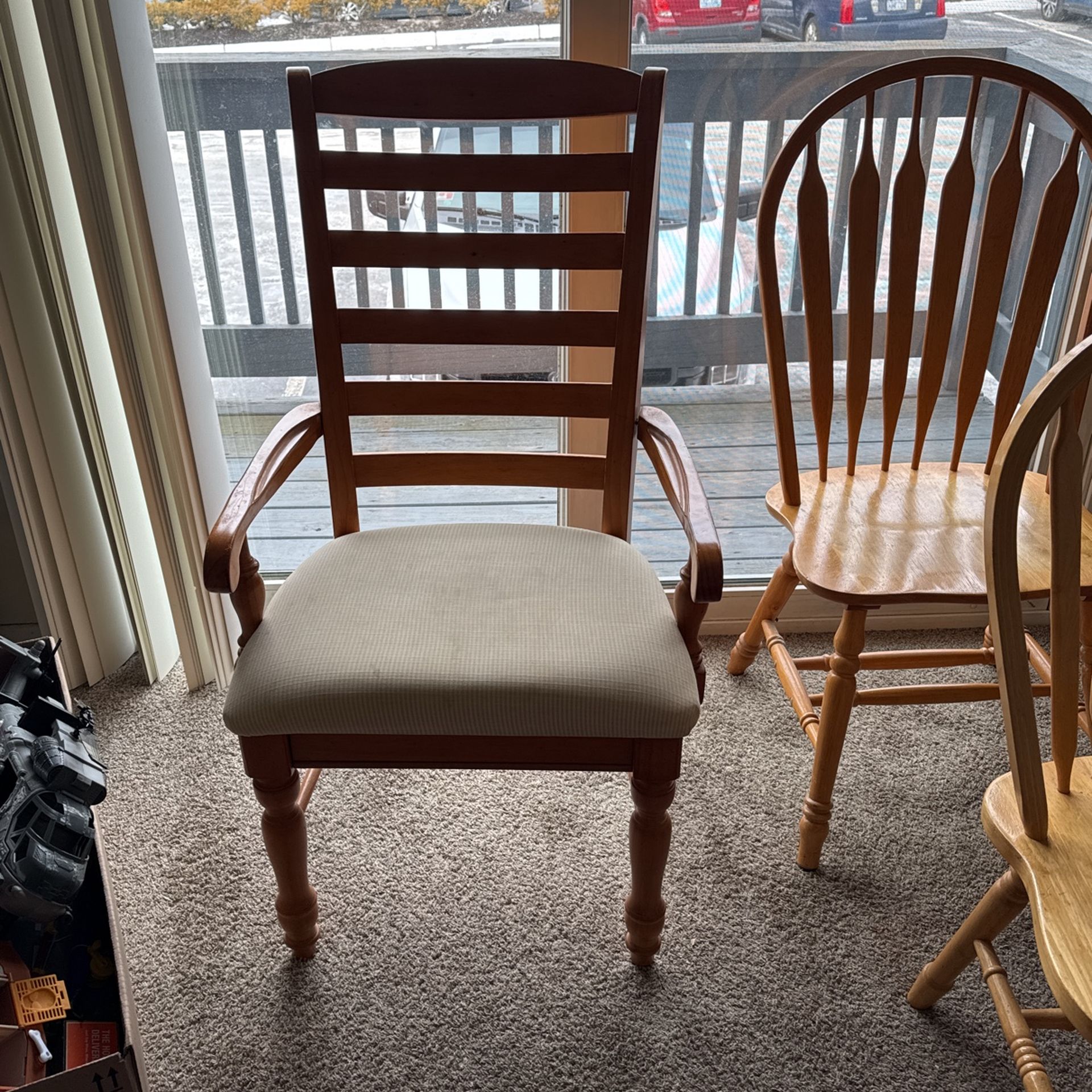 1 Cushioned Chair Sturdy