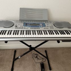 Casio WK-3000 76-key Portable / M-Audio SP-2 / Single-X Keyboard Stand