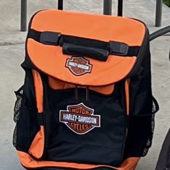 Harley 12 Can Cooler Bag On Wheels