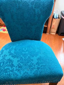 Teal dining room chairs