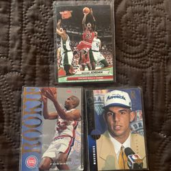 Basketball Cards NBA Michael Jordan, Grant Hill Rookie, Jason Kidd Rookie